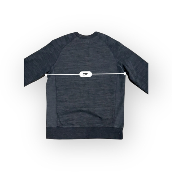 Champion Authentic Apparel Men’s Crewneck Sweatshirt Sz Med Heather Navy Blue - Picture 5 of 7